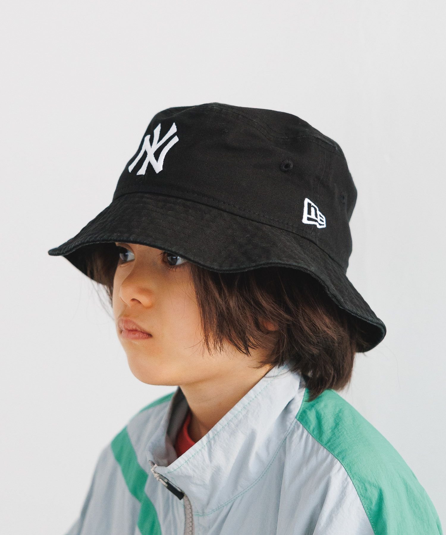 BAYFLOW 【NEW ERA(ニューエラ)】別注バケットハット(KIDS) ベイフロー 帽子 ハット ブラック ブラウンのサムネイル
