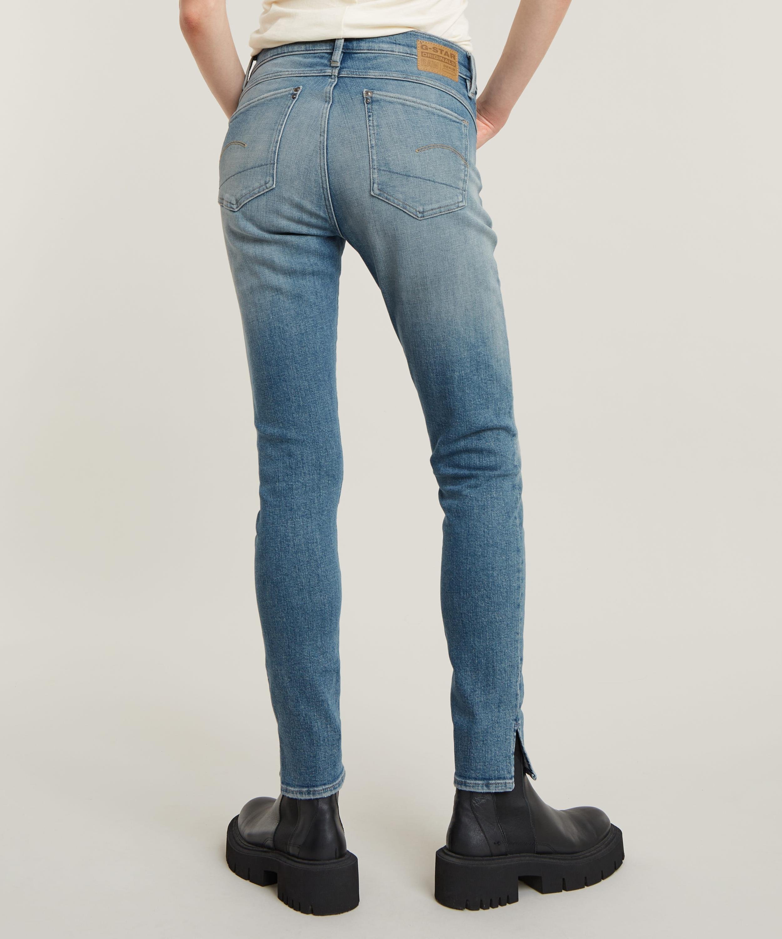 【公式ショップ】Lhana Skinny Split Jeans/スプリットディテールヴィンテージライクスキニージーンズ ジースターロゥ パンツ ジーンズ・デニムパンツ ブルー