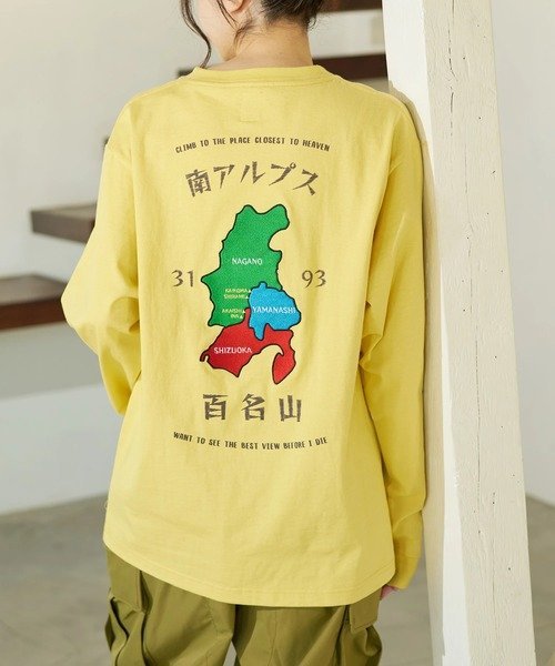COBMASTER/コブマスター 吸水速乾天竺刺繍ベーシックL/STEE《南アルプス》 (MENS) ゴースローキャラバン トップス カットソー・Tシャツ ブラック イエロー ホワイト