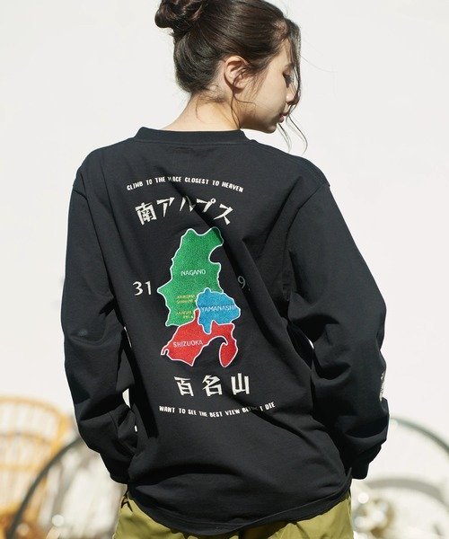 COBMASTER/コブマスター 吸水速乾天竺刺繍ベーシックL/STEE《南アルプス》 (MENS) ゴースローキャラバン トップス カットソー・Tシャツ ブラック イエロー ホワイト