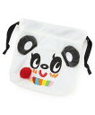 pom ponette junior おほほパンダ ミニ巾着 ナルミヤオンライン ファッション雑貨 その他のファッション雑貨 ホワイト