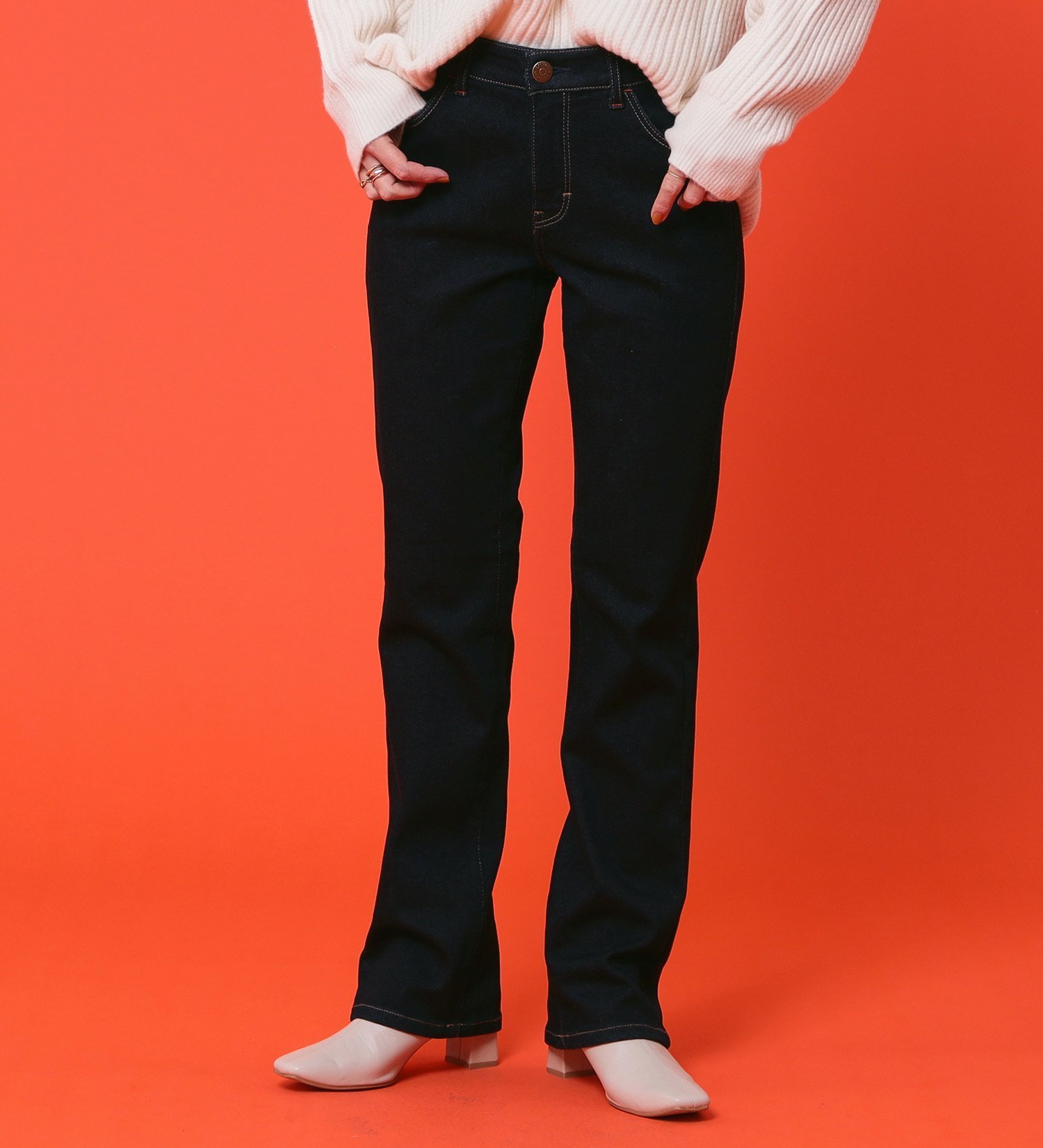 C17 C17 BODY FIREストレートデニムパンツ【暖】 エドウインオンラインモール パンツ その他のパンツ ブラック ブルー【送料無料】