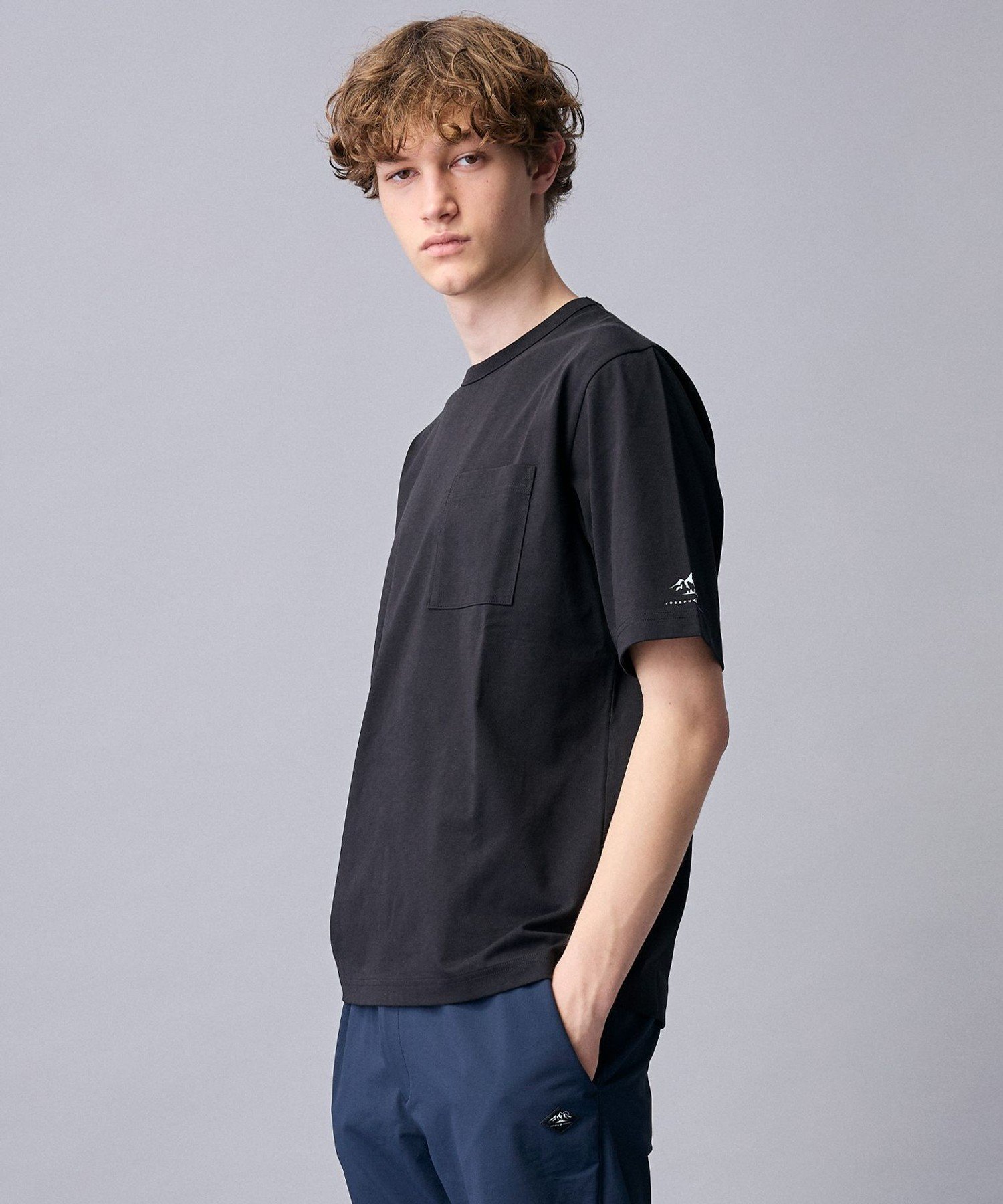 ABBOUD 【サステイナブル素材・WEB限定】綿ソロナTシャツ ジョセフアブード トップス カットソー・Tシャツ ホワイト ブラック