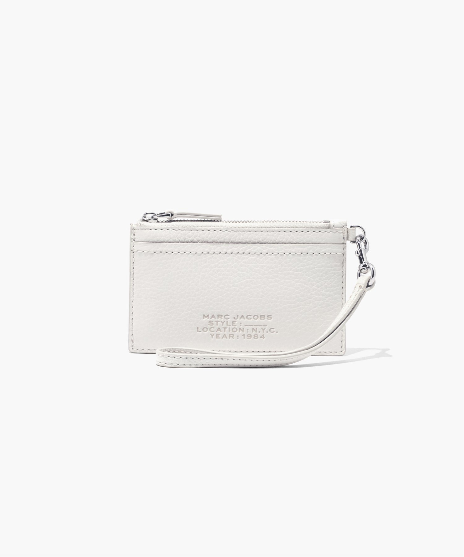 マークジェイコブス 財布（レディース） MARC JACOBS 【公式】THE LEATHER TOP ZIP WRISTLET WALLET/ザ レザー トップ ジップ リストレット ウォレット マーク ジェイコブス 財布・ポーチ・ケース 財布 ホワイト【送料無料】