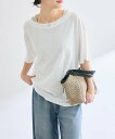 RIVE DROITE 【MONN.:.(モン)】オープンネックTee リヴドロワ トップス カットソー・Tシャツ ブルー ベージュ ブラック ホワイト【送料無...