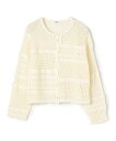 【SALE/40%OFF】MACPHEE 【WEB限定】コットンレーシー クルーネックカーディガン トゥモローランド トップス カーディガン ホワイト ブラック...
