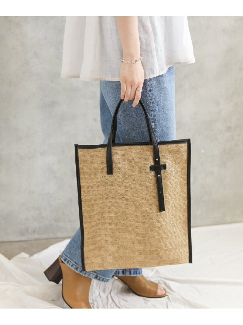 【SALE／40%OFF】Gready Brilliant 雑材スクエアトート グレディブリリアン バッグ トートバッグ ブラウン グレー【送料無料】のサムネイル