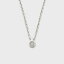 NOJESS シルバーダイヤモンドネックレス(0.03ct) ノジェス アクセサリー・腕時計 ネックレス シルバー【送料無料】