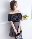 【SALE/82%OFF】clear マルチwayオフショルリブカットソー クリア トップス カットソー・Tシャツ ブルー ホワイト ブラック