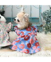 LAURA ASHLEY HOME 【裏起毛/ダブルフリル】ドッグウエア ローラ アシュレイ ペット用品 その他のペット用品 ブルー【送料無料】