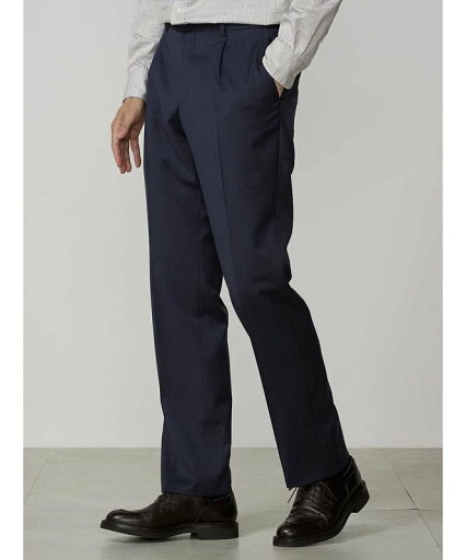 Aquascutum MEN Yarn-dyed Twill Trousers アクアスキュータム パンツ スラックス・ドレスパンツ ネイビー【送料無料】 Aquascutum MEN Yarn-dyed Twill Trousers アクアスキュータム パンツ スラックス・ドレスパンツ ネイビー【送料無料】