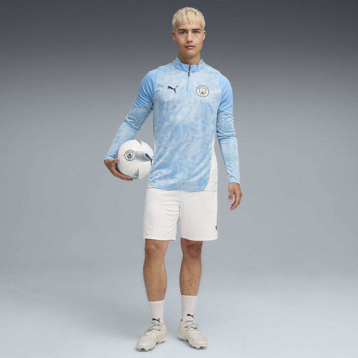 PUMA メンズ マンチェスターシティ FC トレーニング クォータージップ トップ MCFC Training 1/4 Zip Top プーマ トップス カットソー・Tシャツ【送料無料】
