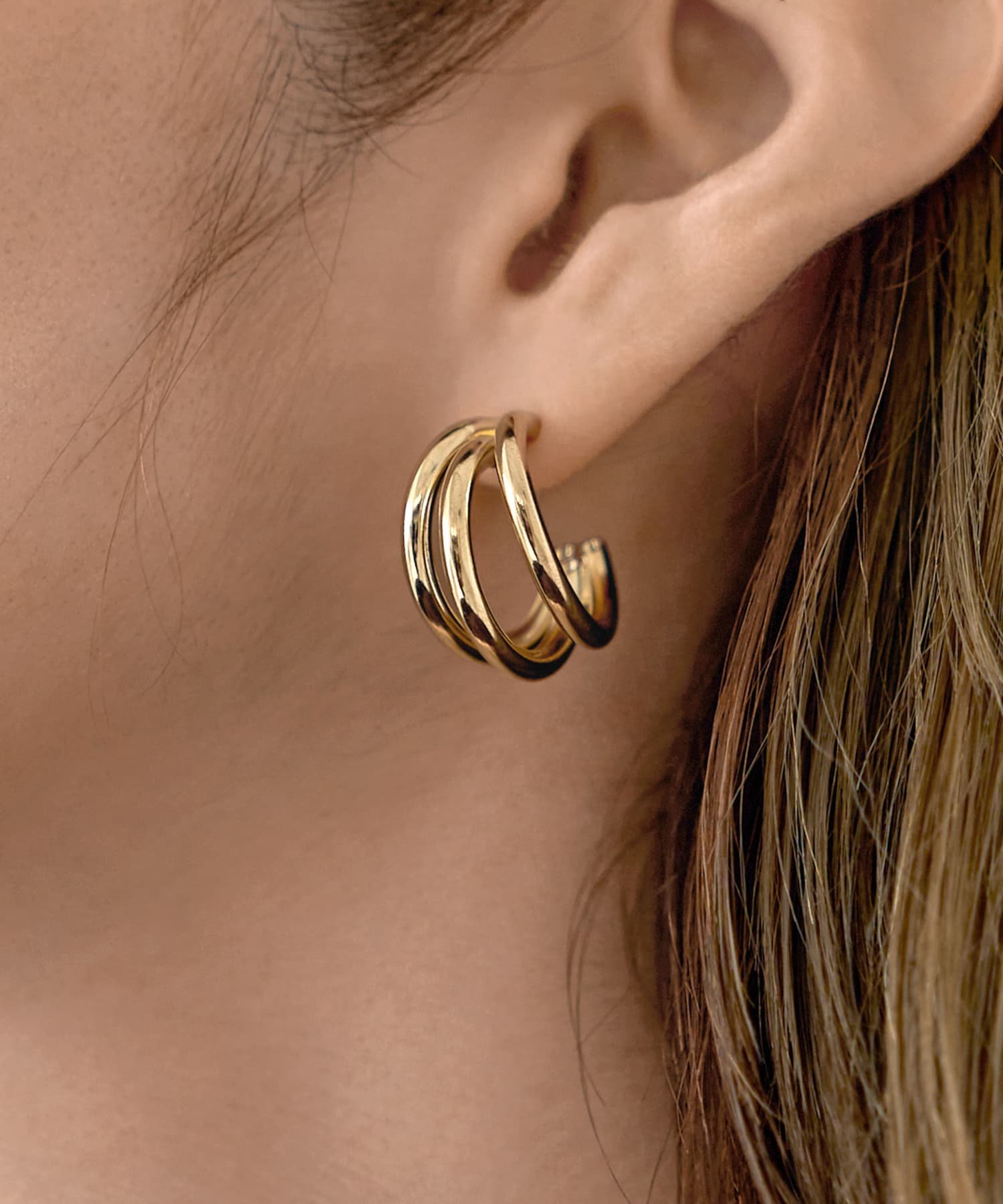 楽天Rakuten FashionSTYLE DELI トリプルプチフープピアス スタイルデリ アクセサリー・腕時計 ピアス シルバー ゴールド