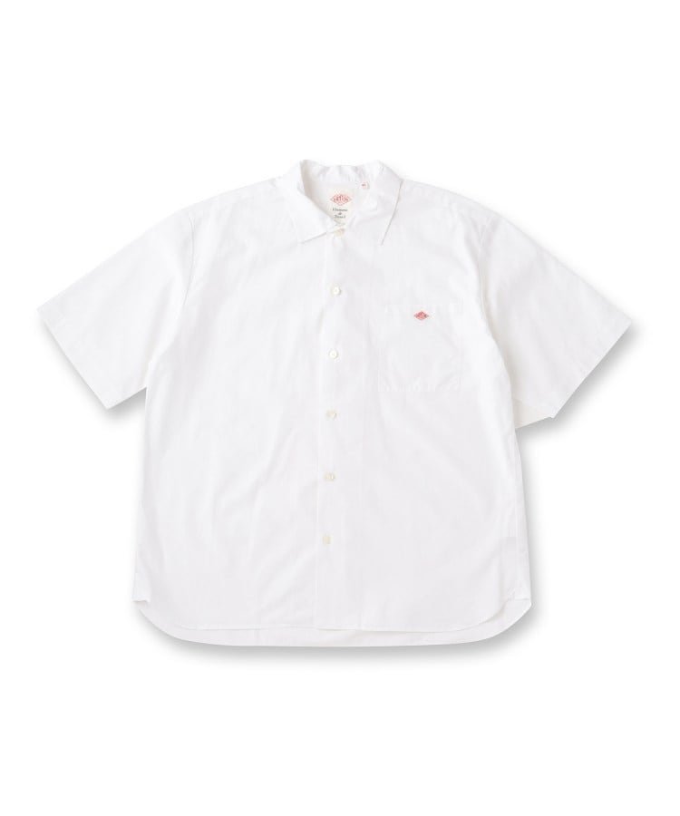 DANTON(ダントン)ワークシャツ ショートスリーブシャツ ドレステリア トップス シャツ・ブラウス ホワイト