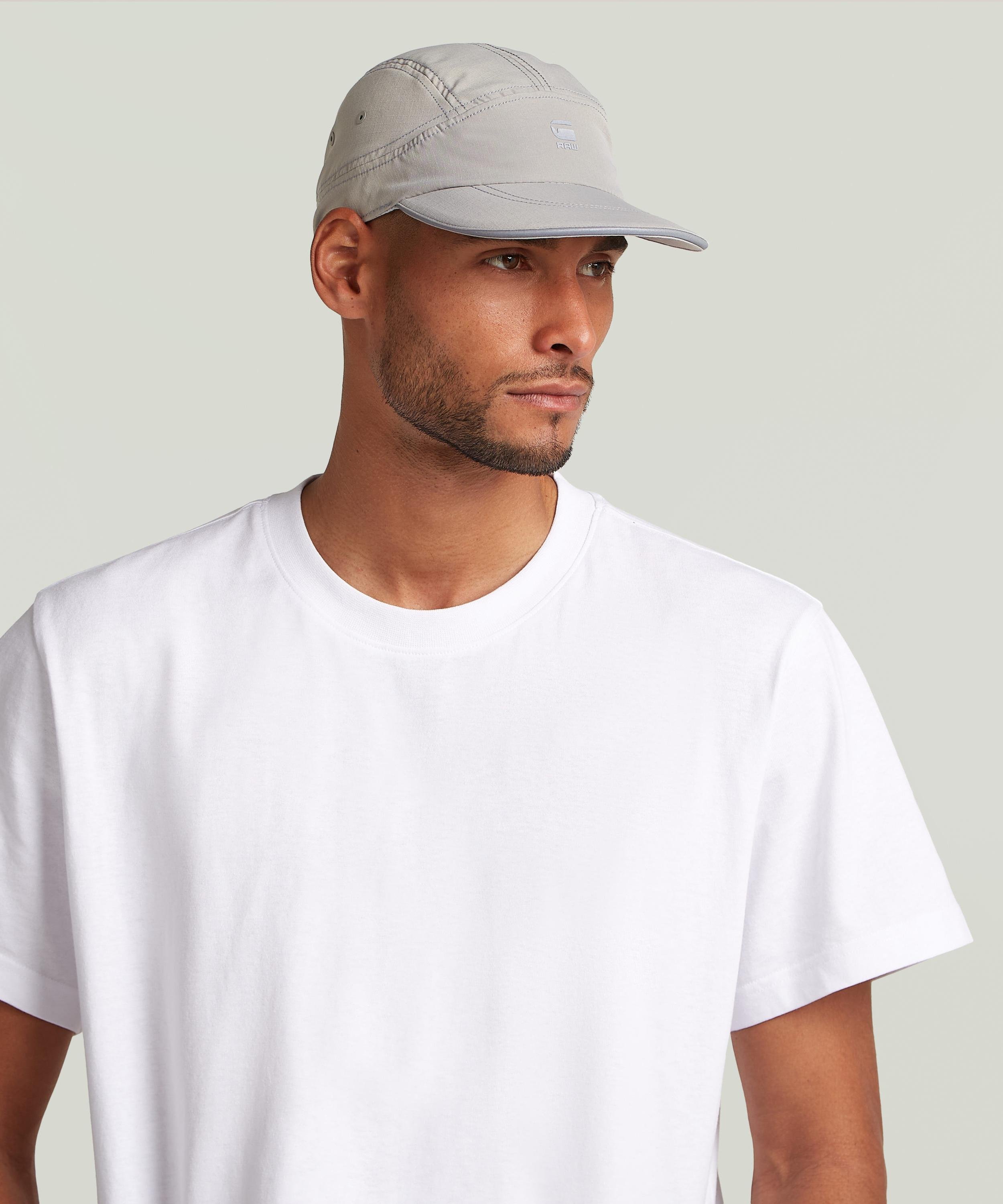 【SALE／40%OFF】G-Star RAW 【公式ショップ】MOTION 5 PANEL CAP/ロゴフラットブリム5パネルキャップ ジースターロゥ 帽子 キャップ グレー【送料無料】