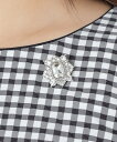 TO BE CHIC スクエアビジューブローチ トゥー ビー シック アクセサリー・腕時計 ブローチ・コサージュ・バッジ ピンク ホワイト【送料無料】