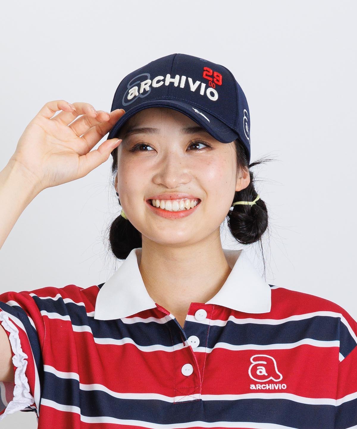 【SALE／40%OFF】ARCHIVIO 【アルチビオ公式】立体ロゴ刺繍キャップ アルチビオ 帽子 キャップ ネイビー ベージュ【送料無料】