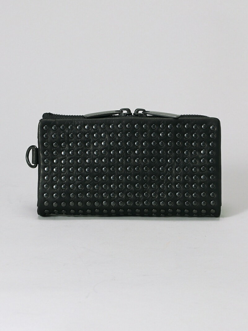 PATRICK STEPHAN PATRICK STEPHAN / Leather long wallet 'all-studs' 2 オールスタッズ レザー 財布 パトリック ステファン 財布・ポーチ・ケース 財布 ブラック シルバー【送料無料】