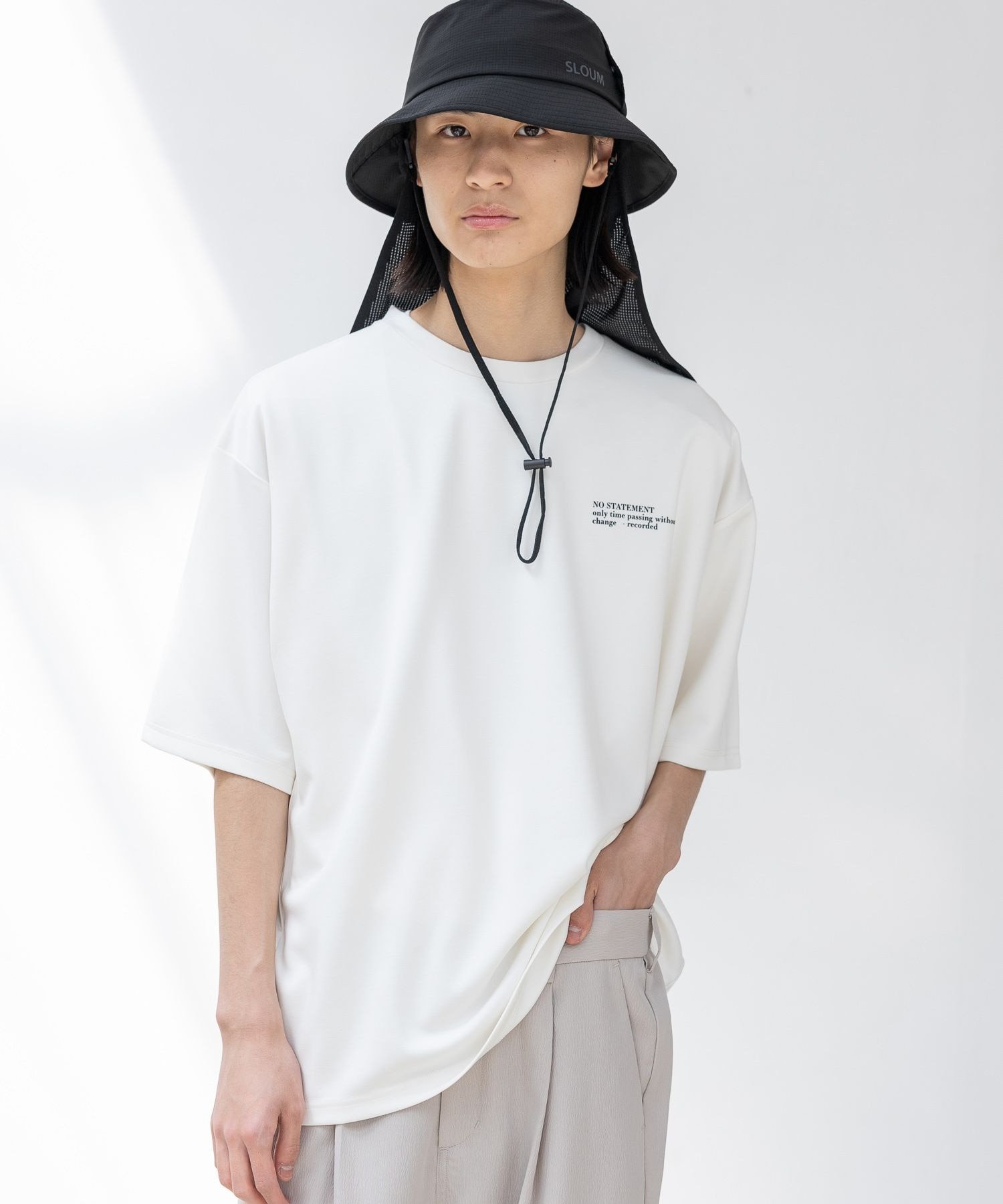 LAKOLE ＜接触冷感＞シルキーダンボールTシャツ ラコレ トップス カットソー・Tシャツ ブラック ネイビー ワインレッド ホワイト