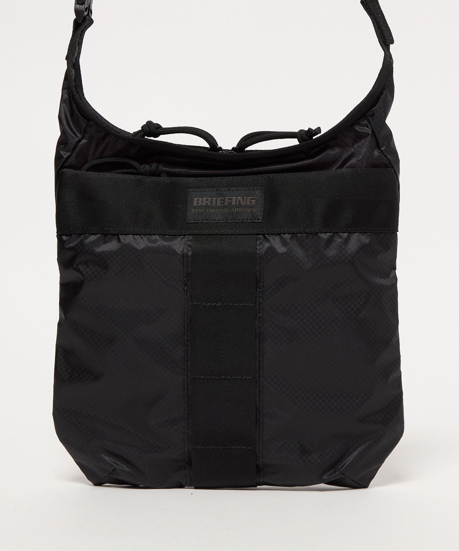 【別注】BRIEFINGSOLID LIGHT SACOCHE TALL ソリッド ライト/サコッシュ ユナイテッドアローズ バッグ ショルダーバッグ ブラック