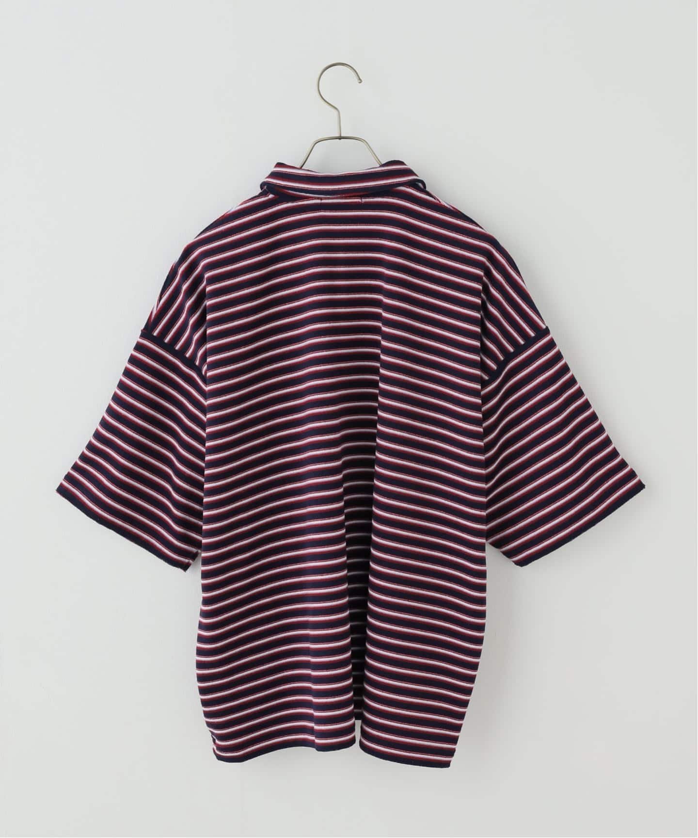 JOURNAL STANDARD パイルボーダースキッパープルオーバー ジャーナル スタンダード トップス カットソー・Tシャツ ブラウン ネイビー