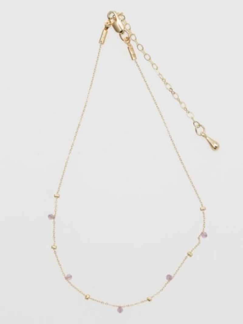 岩座 幸重ねアンクレット アミナコレクション アクセサリー・腕時計 アンクレット ブラック パープル グリーン ブルー