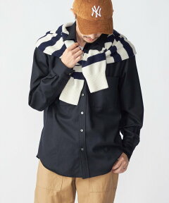 Saxony Wool Shirt 111-14-0792 111140792: Navy Saxony Wool Shirt 111-14-0792 111140792: Navy
