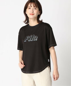 【SALE／36%OFF】FILA FILA/(W)接触冷感アクアTシャツ ニッキー トップス カットソー・Tシャツ ブラック ネイビー ホワイト レッド