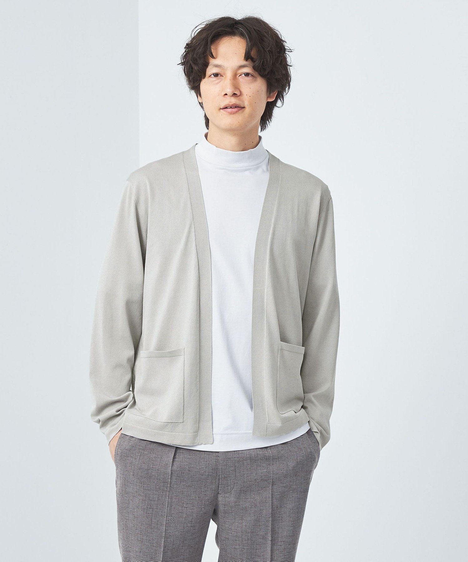 UNITED ARROWS green label relaxing 【WEB限定】JUSTFIT ウォッシャブル テンジク カーディガン ユナイテッドアローズ グリーンレーベルリラクシング トップス カーディガン グレー ブラック ブラウン【送料無料】