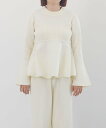 【SALE/40%OFF】LOWRYS FARM キリカエニットプルオーバーLS ローリーズファーム トップス ニット ブラック ホワイト【送料無料】