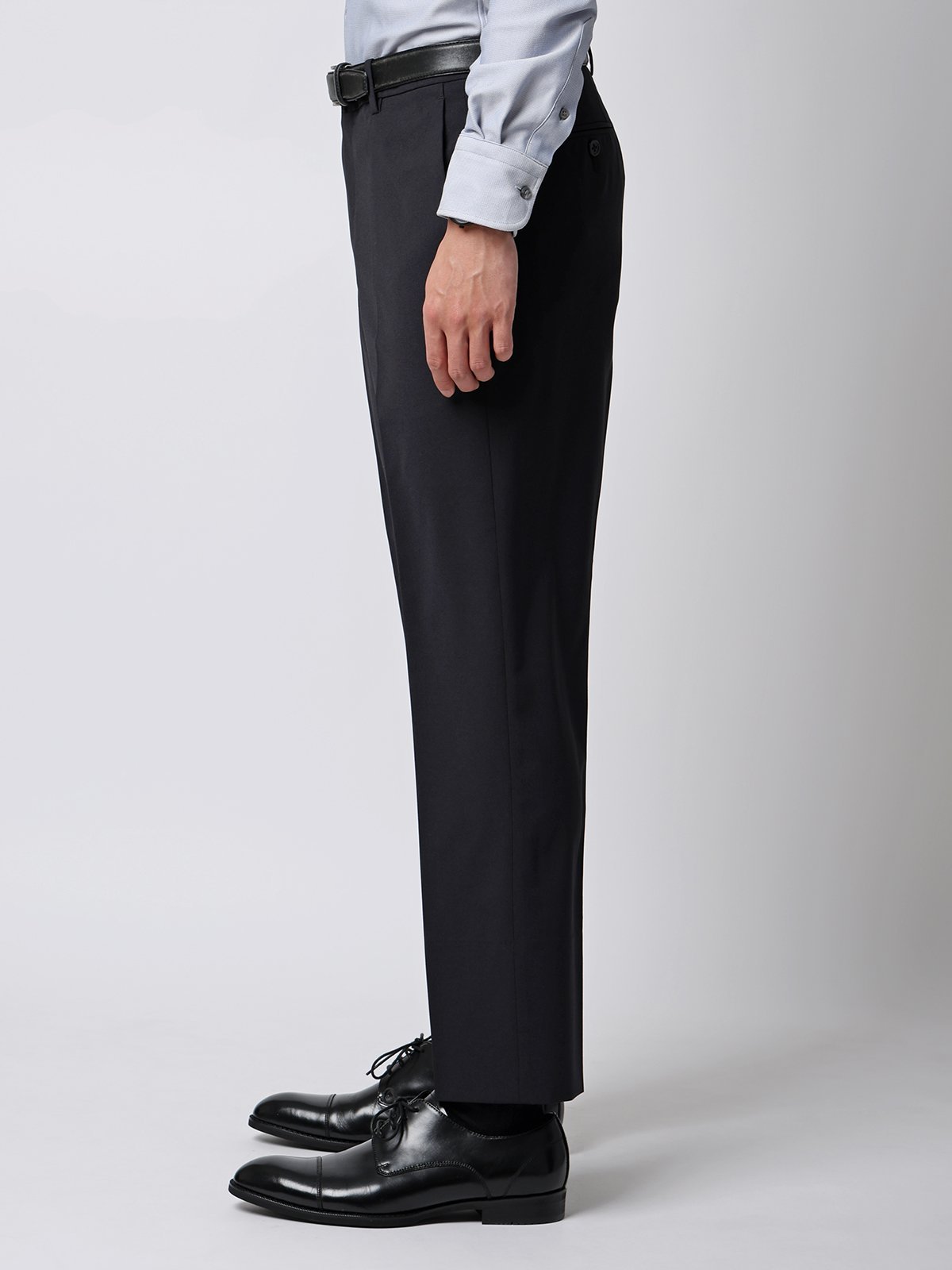 SUIT SQUARE メンズ 春夏 涼しい最高パンツ テーパードパンツ 裾上げ済み ズボン スラックス スーツ スクエア パンツ スラックス・ドレスパンツ ネイビー