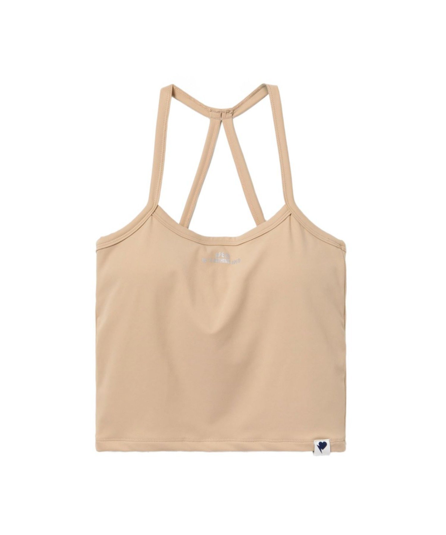 A BATHING APE NECK TANK ア ベイシング エイプ トップス ノースリーブ・タンクトップ ホワイト ベージュ【送料無料】
