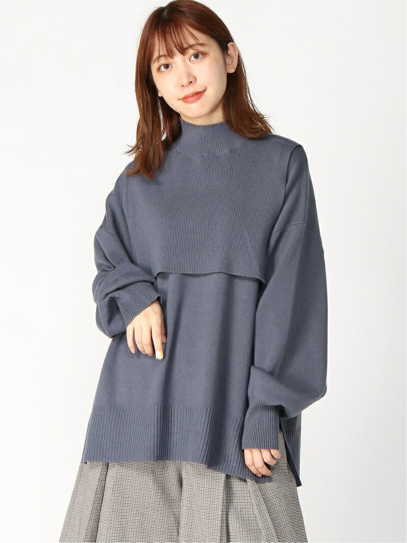 【SALE／62%OFF】LOWRYS FARM manywayVニット2P ローリーズファーム トップス ニット ブルー ホワイト ブラックのサムネイル