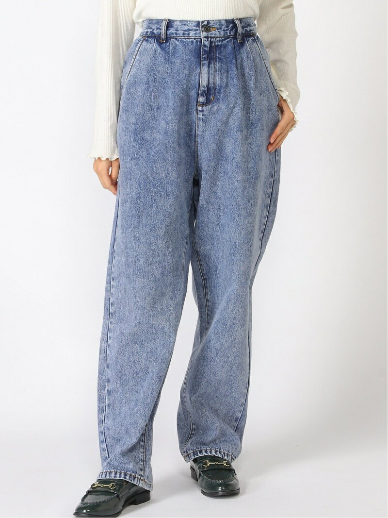 PUNYUS (W)2タックデニムパンツ プニュズ パンツ ジーンズ・デニムパンツ ブルー ネイビー【送料無料】のサムネイル