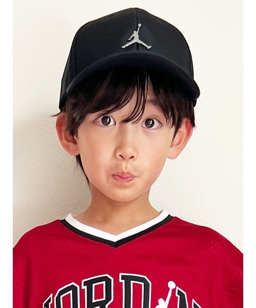 Jordan キャップ(50-53cm) JORDAN(ジョーダン) JAN METAL JUMPMAN CURVE BRIM ルーキーユーエスエー 帽子 キャップ ブラック