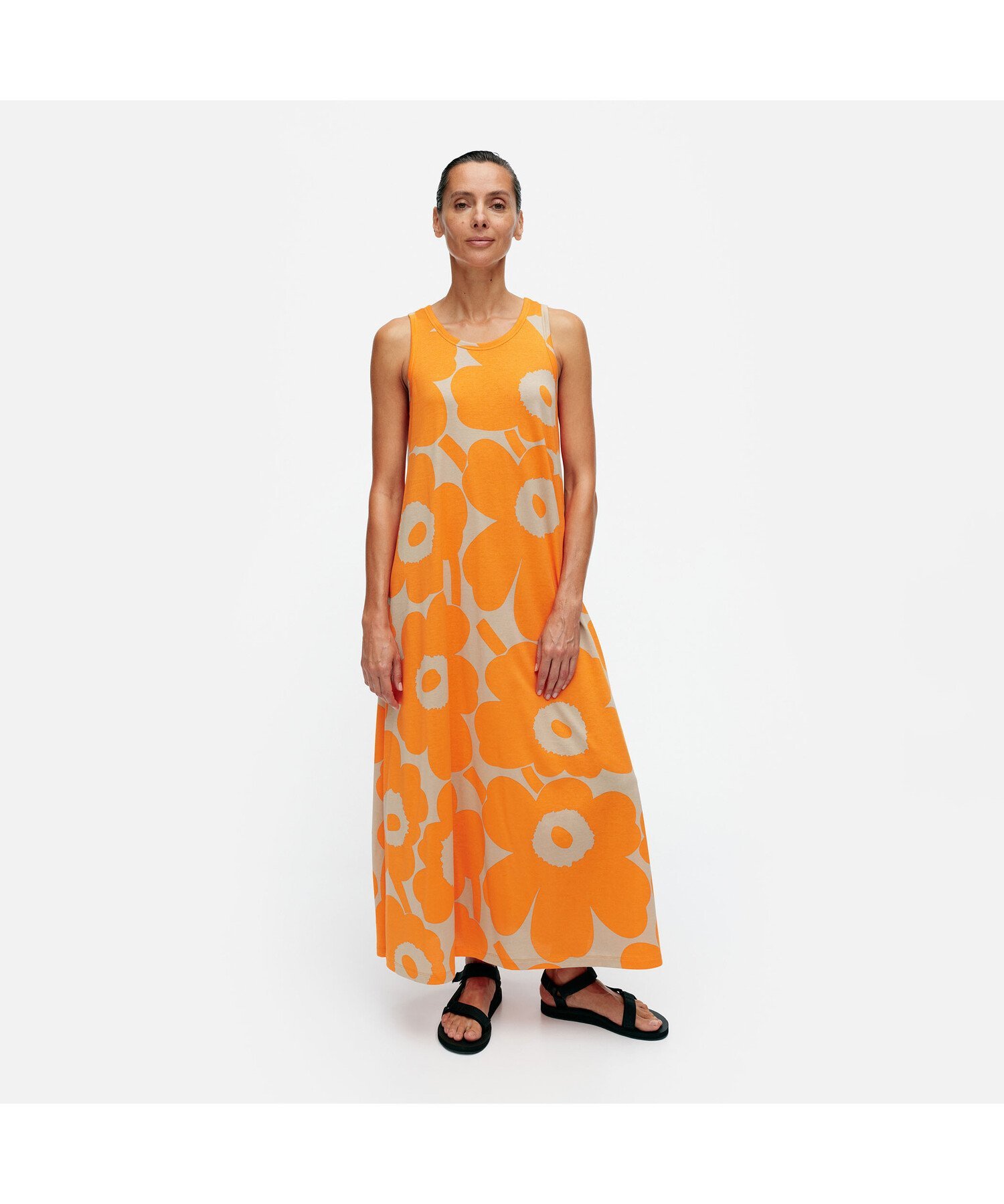 Marimekko Liplatus Unikko ワンピース マリメッコ ワンピース・ドレス ワンピース ベージュ【送料無料】