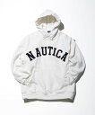 【SALE／25 OFF】NAUTICA Arch Logo Sweat Hoodie 2.2 フリークスストア トップス パーカー フーディー ホワイト グレー グリーン ネイビー【送料無料】