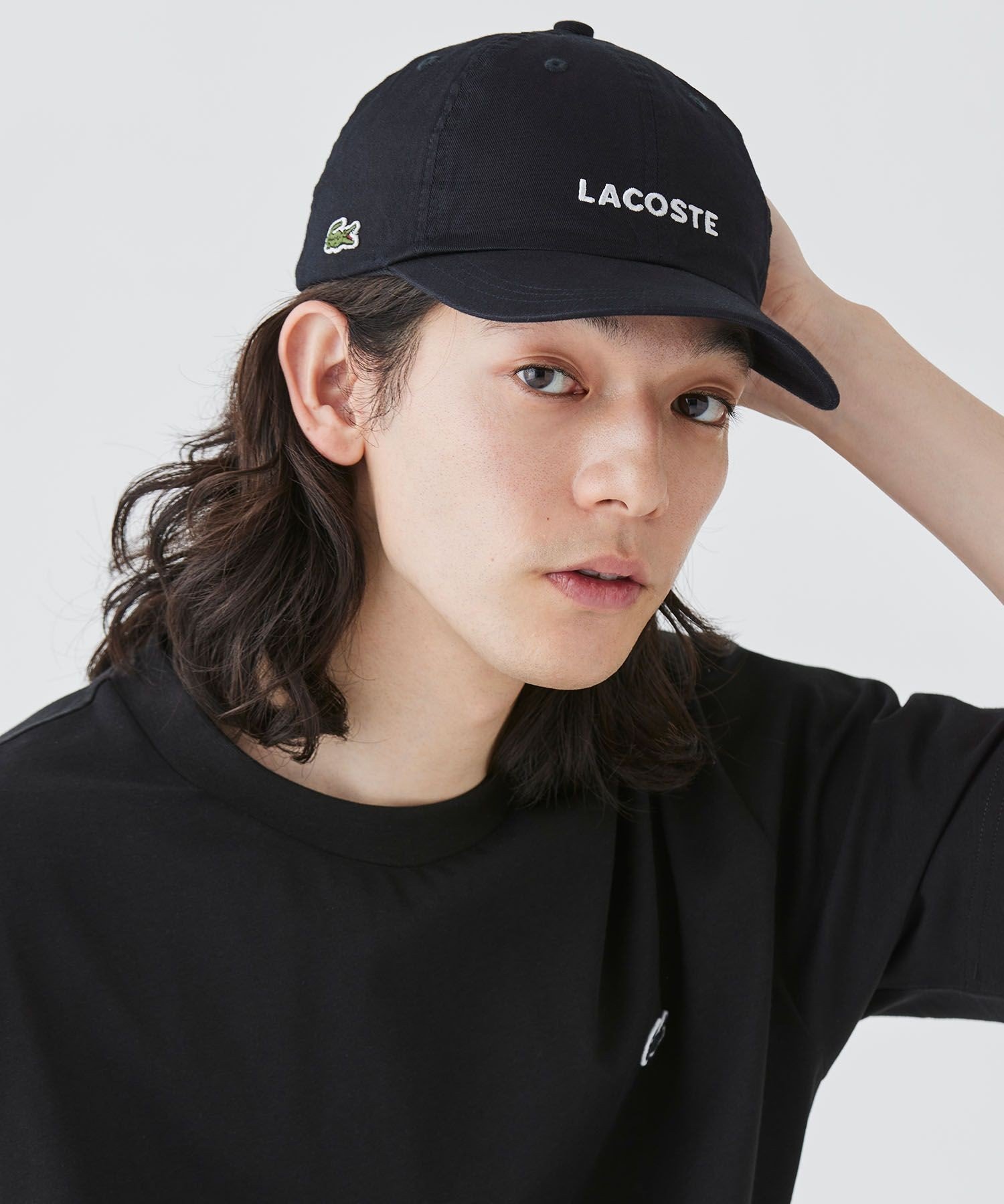 ラコステ LACOSTE ウォッシュドツイルローキャップ ラコステ 帽子 キャップ ブラック ベージュ ブルー【送料無料】