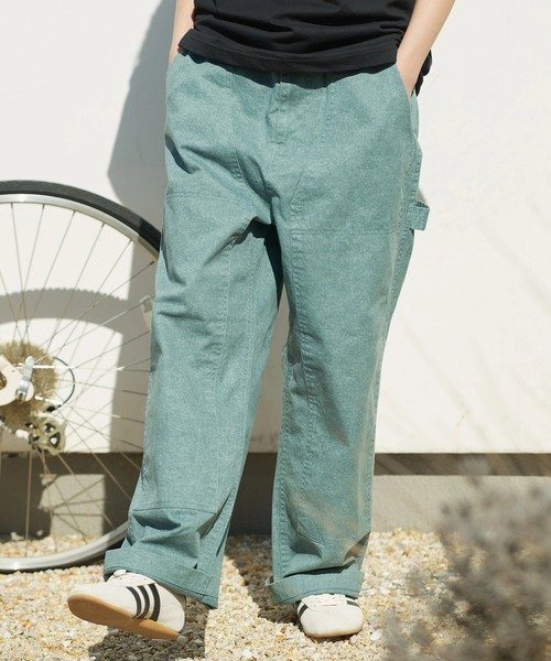 COBMASTER/コブマスター ピグメントツイル ダブルニーペインターパンツ (MENS) ゴースローキャラバン パンツ その他のパンツ グレー ベージュ ブルー