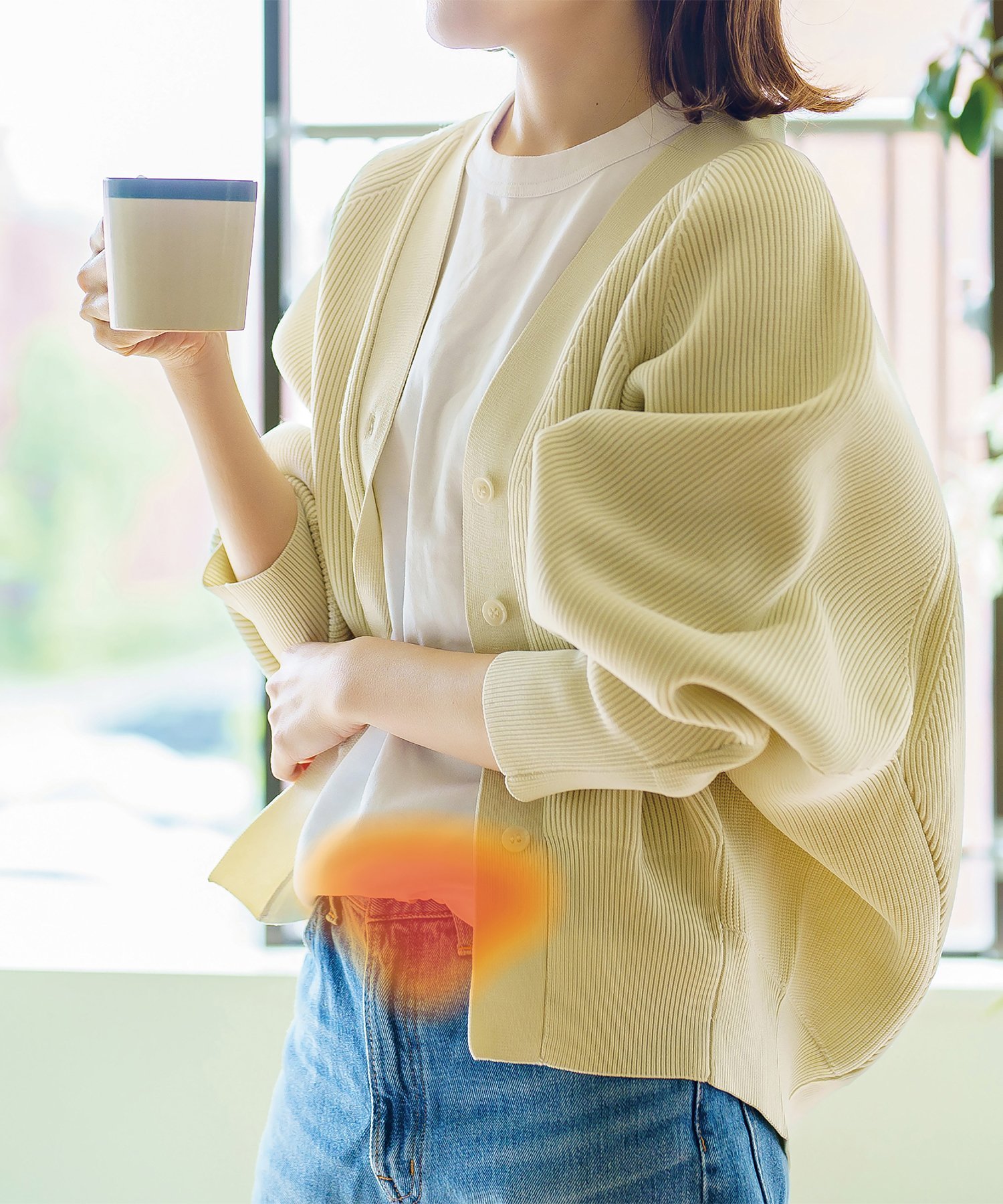 Rakuten FashionのToffy ショーツに貼りやすい おなかあったかカイロ 5枚入り トフィーストア インナー・ルームウェア その他のインナー・ルームウェア ホワイト｜アングル3