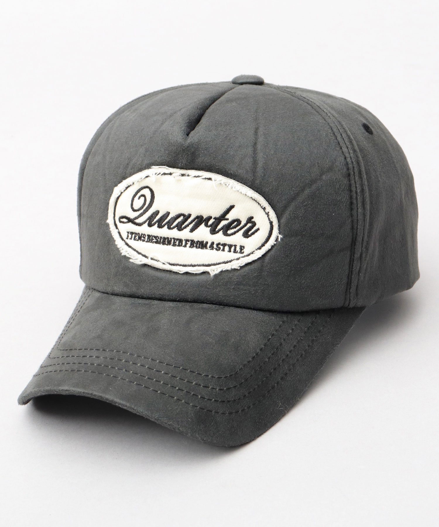 QUARTER GALLERY キャップ メンズ レディース ウレタンキャップ 帽子 ヴィンテージ加工 深め エー.エム.エス. 帽子 キャップ ブラウン ブラック【送料無料】