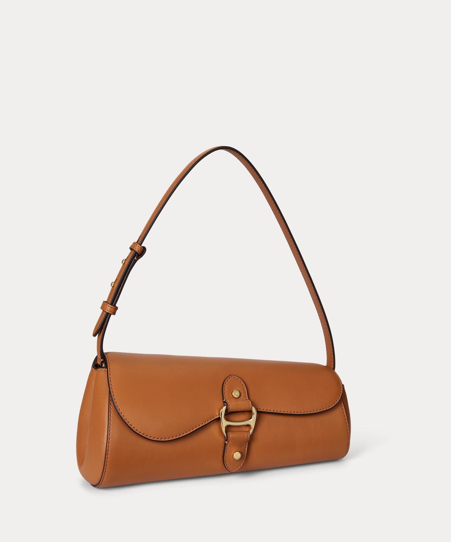 LAUREN RALPH LAUREN レザー ミディアム Tasha イーストウエスト バッグ ラルフローレン バッグ ショルダーバッグ ブラウン【送料無料】