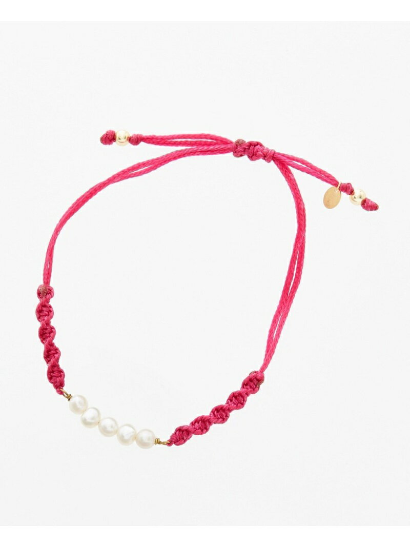 martinique La Soeur&martinique Charity Project/5粒ベビーパールブレスレット マルティニーク アクセサリー・腕時計 ブレスレット・バングル ピンク ベージュ グリーン グレー ネイビー【送料無料】のサムネイル