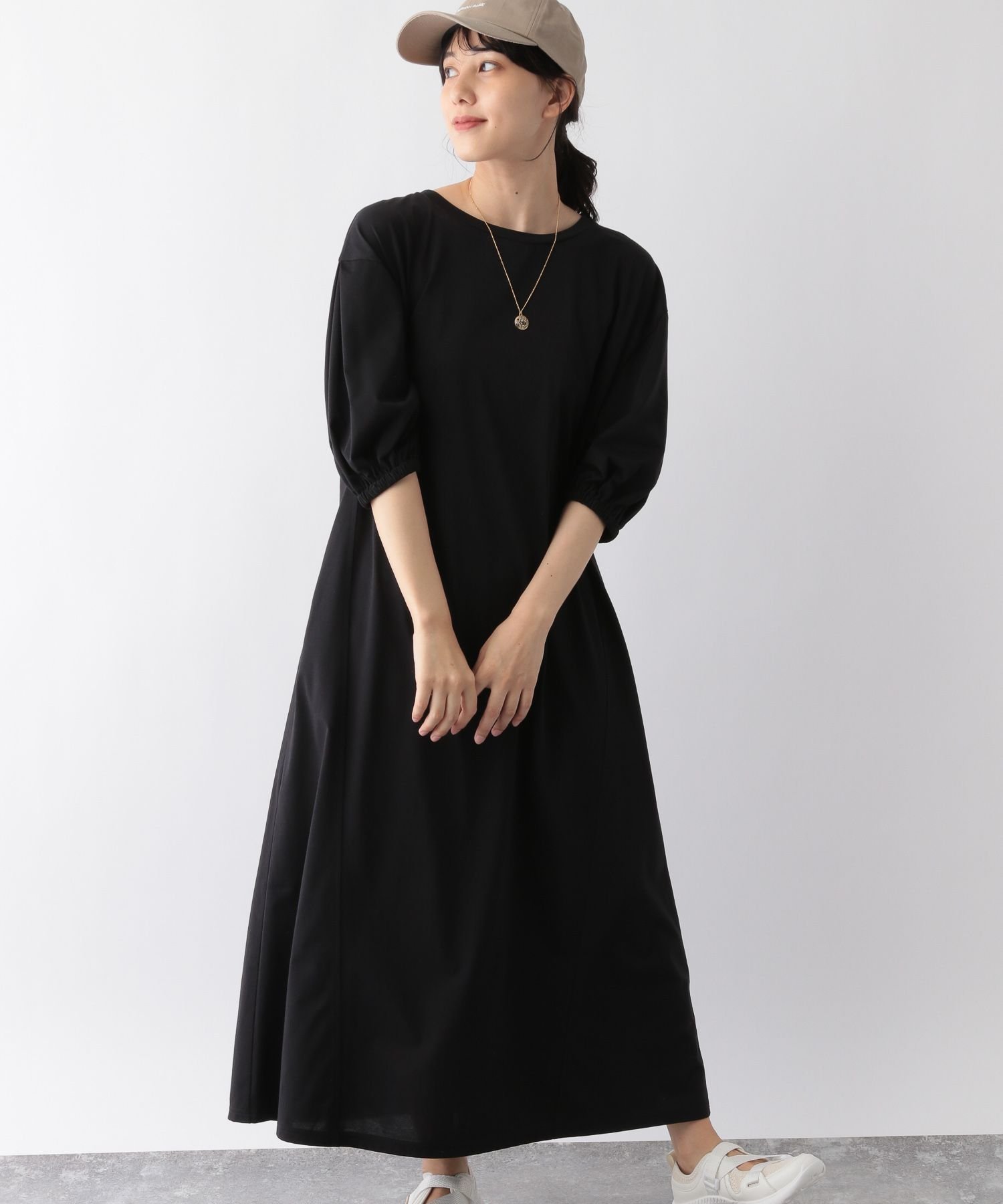 【SALE／40%OFF】GLOBAL WORK (W)カイテキ/ソデボリュームOP グローバルワーク ワンピース・ドレス ワンピース ブラック ブルー ブラウンのサムネイル