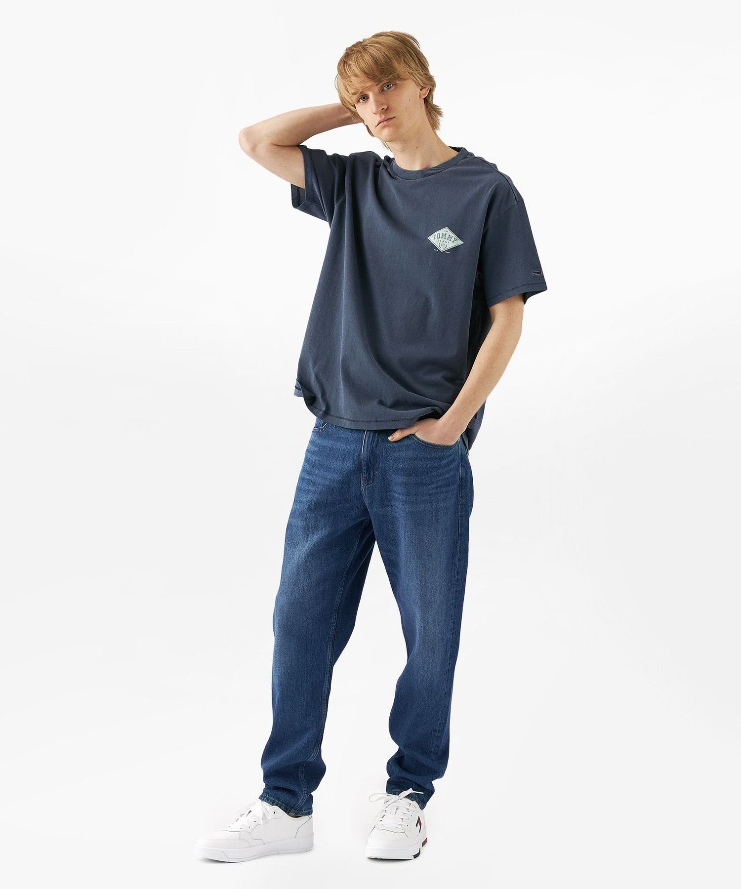 【SALE／40%OFF】TOMMY JEANS リラックステーパードジーンズ トミーヒルフィガー パンツ ジーンズ・デニムパンツ ブルー【送料無料】