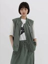 【SALE/51%OFF】LASUD 裏メッシュミリタリーベスト ラシュッド トップス ベスト・ジレ ブラック カーキグリーン【送料無料】