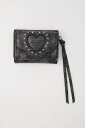 【SALE/10%OFF】MOUSSY 【WEB限定】HEART FLAP ミニウォレット マウジー 財布・ポーチ・ケース 財布 レッド ブラック【送料無料】