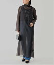 VERMEIL par iena 《予約》オーガンジーハイネックワンピース ヴェルメイユ パー イエナ ワンピース・ドレス ワンピース ブラック【送料無料】