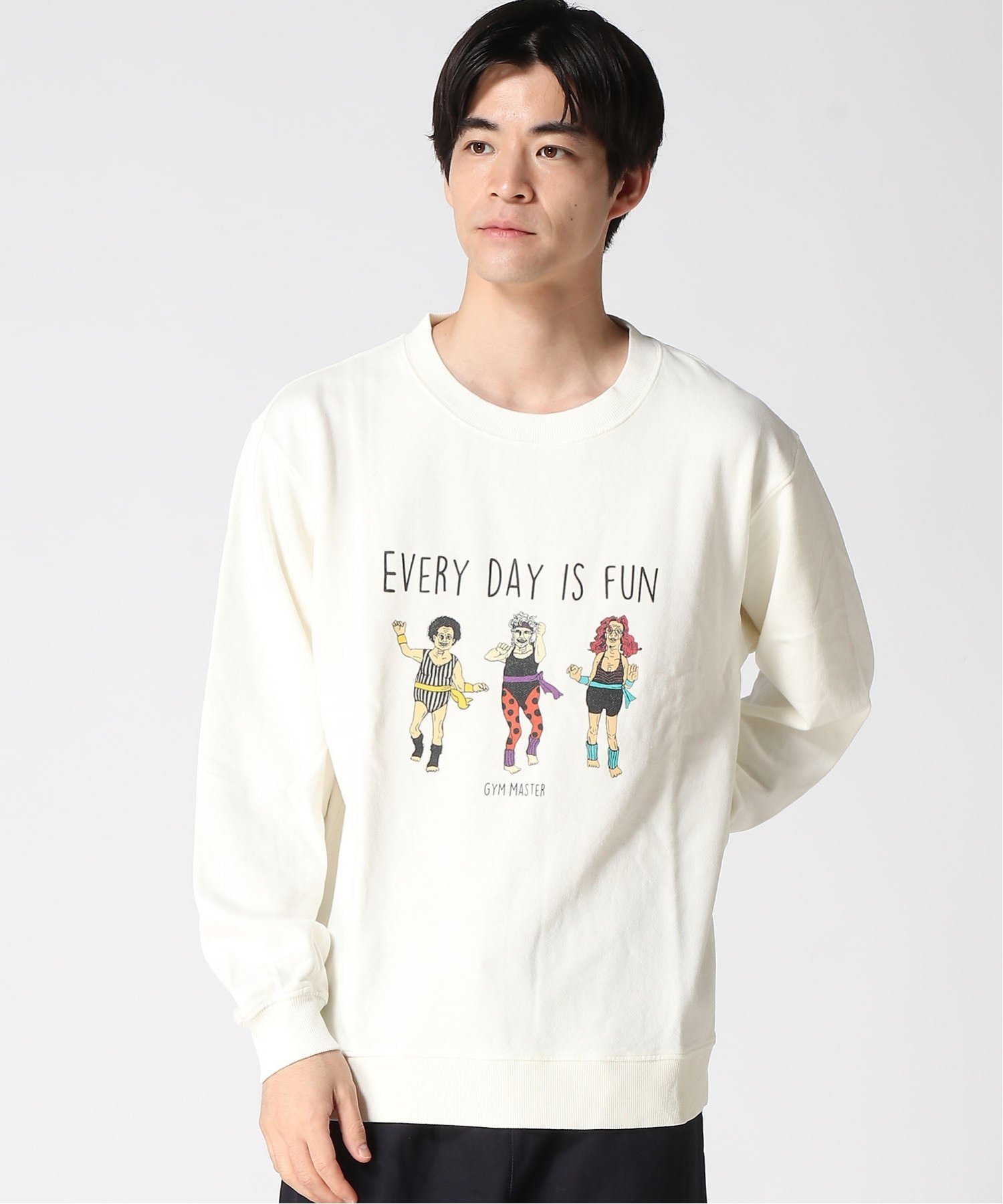 gym master gym master/(U)9.4oz ピグメントエアロビクススウェットシャツ ジムマスター トップス スウ..