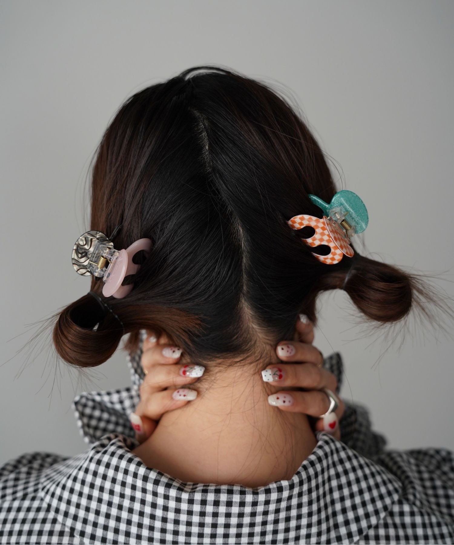 SANSeLF バイカラーヘアクリップ saa26s019 チュクラ ヘアアクセサリー バレッタ・ヘアクリップ・ヘアピン